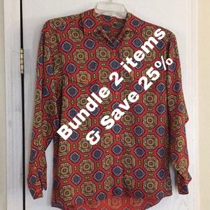 Lizwear. Size Small. Long sleeve Blouse.